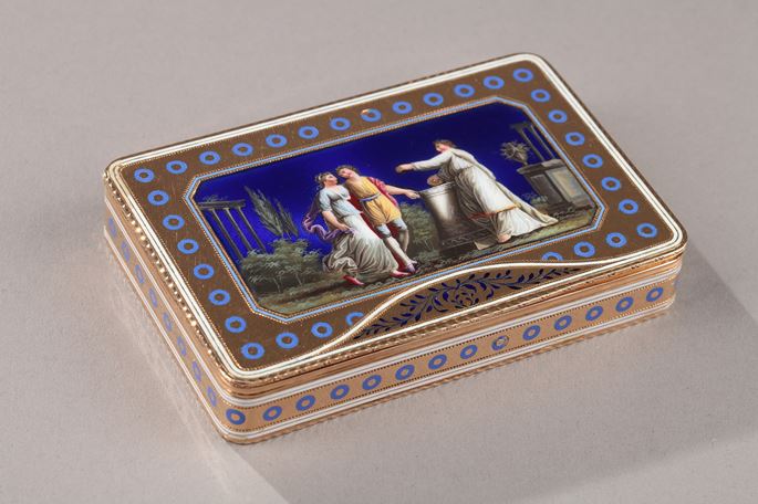 Enamelled gold Swiss box, Late 18th century | MasterArt
